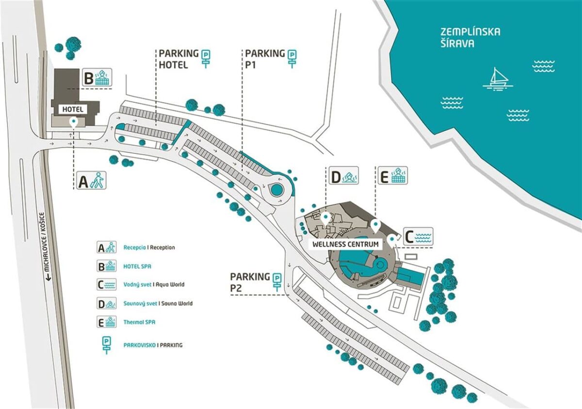 Thermal Šírava - mapa kompleksu